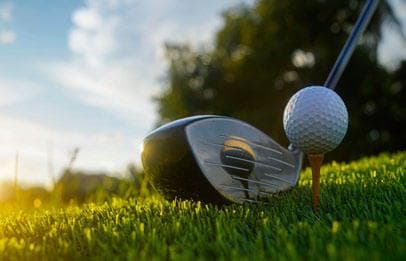 Golf Course With Lake