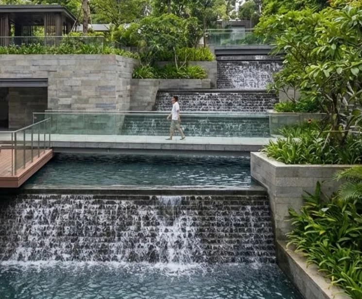 Cascading Waterfall