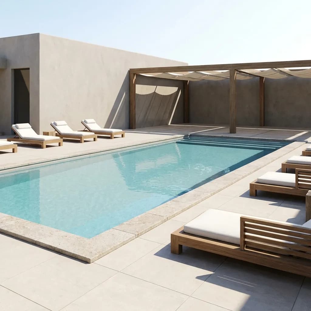 Sun Loungers, Sunken Seating and Cabanas