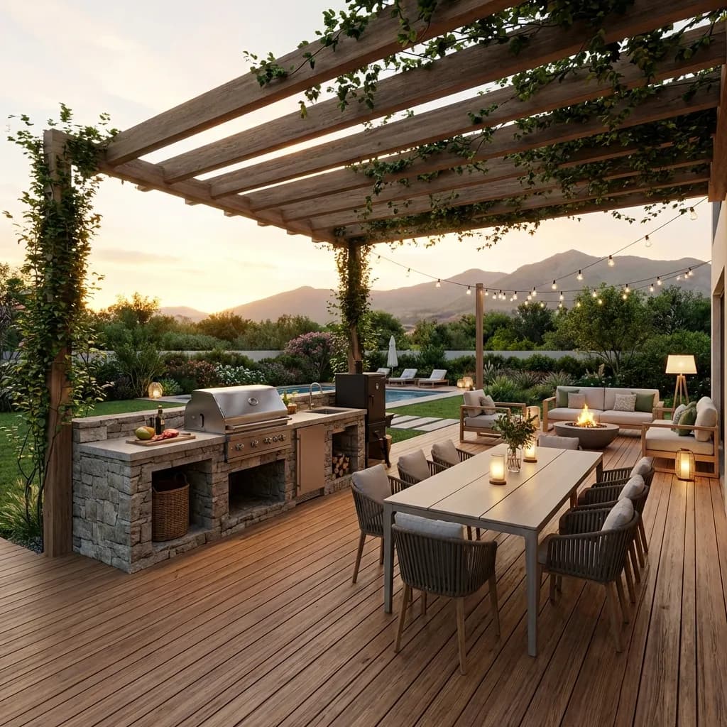 Outdoor BBQ Area