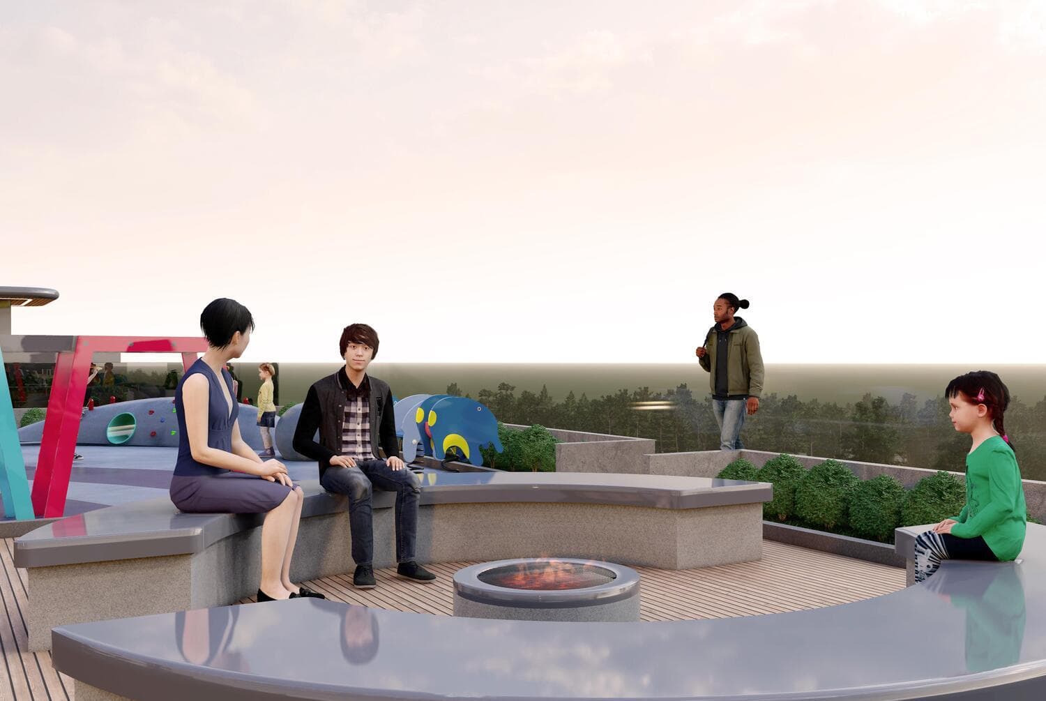 Terrace Campfire Seating