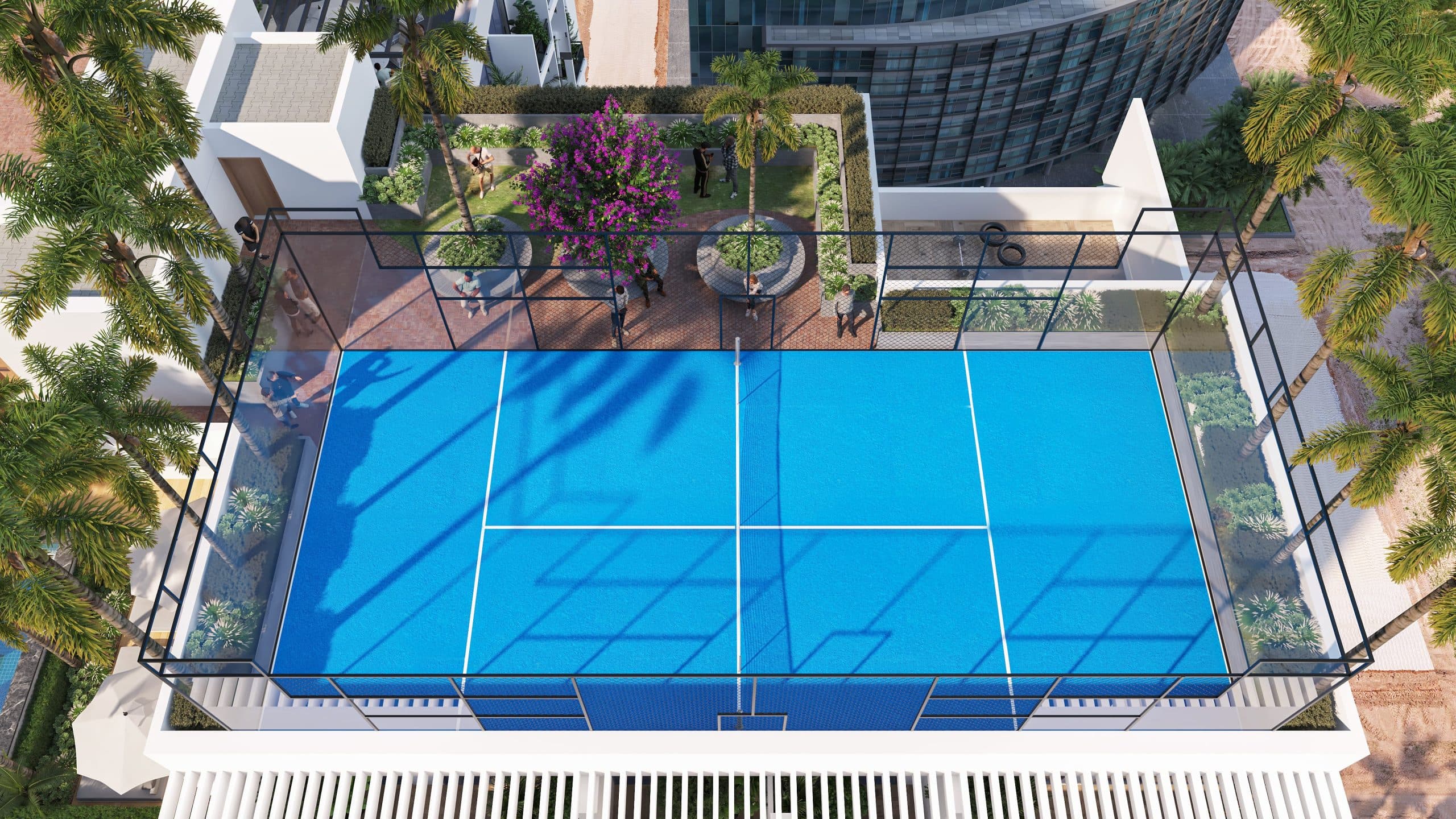 Rooftop Paddle Tennis Court