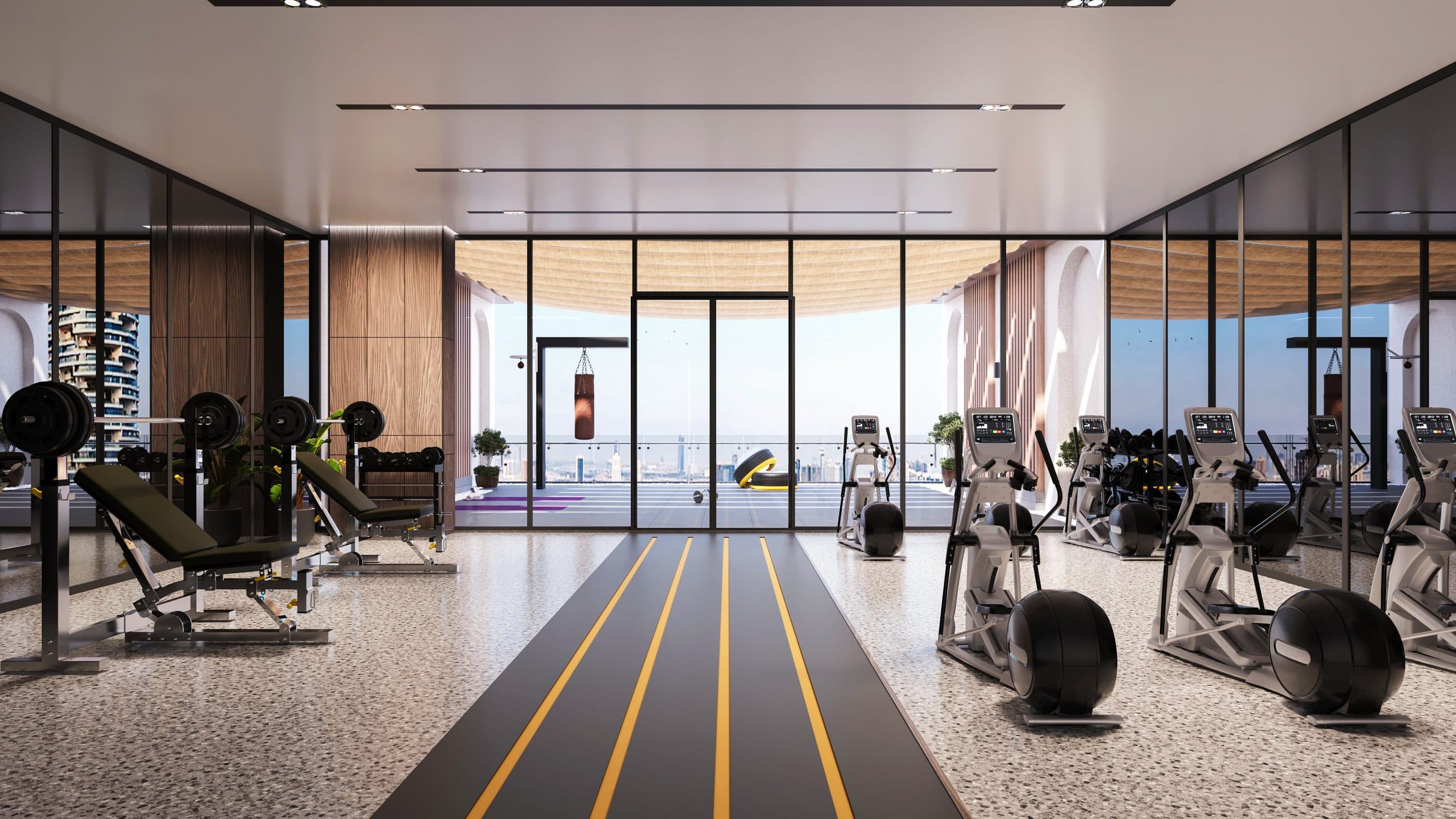 Indoor And Outdoor Gym