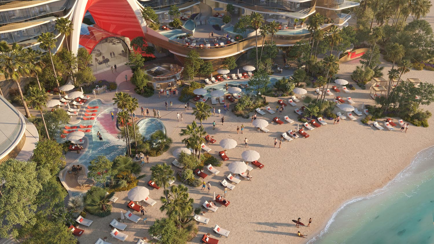 Beach Club With Premium Vip Amenities
