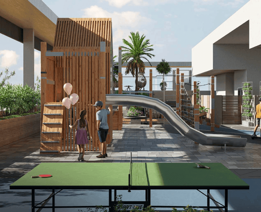 Table Tennis & Kids Play Area