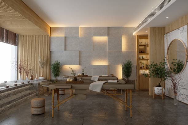 Indoor Spa Relaxation Area