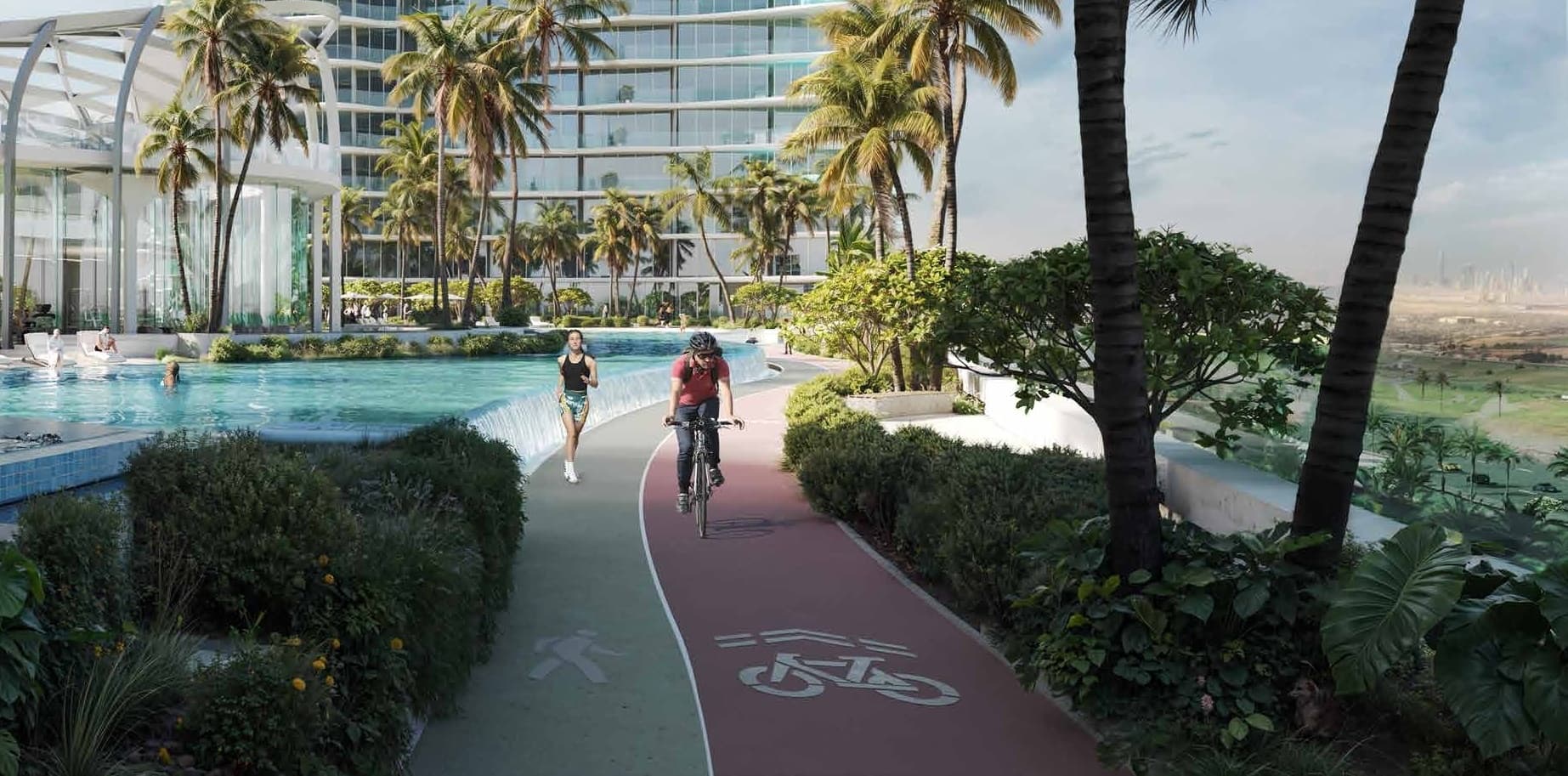 Jogging Track & Bike Lane