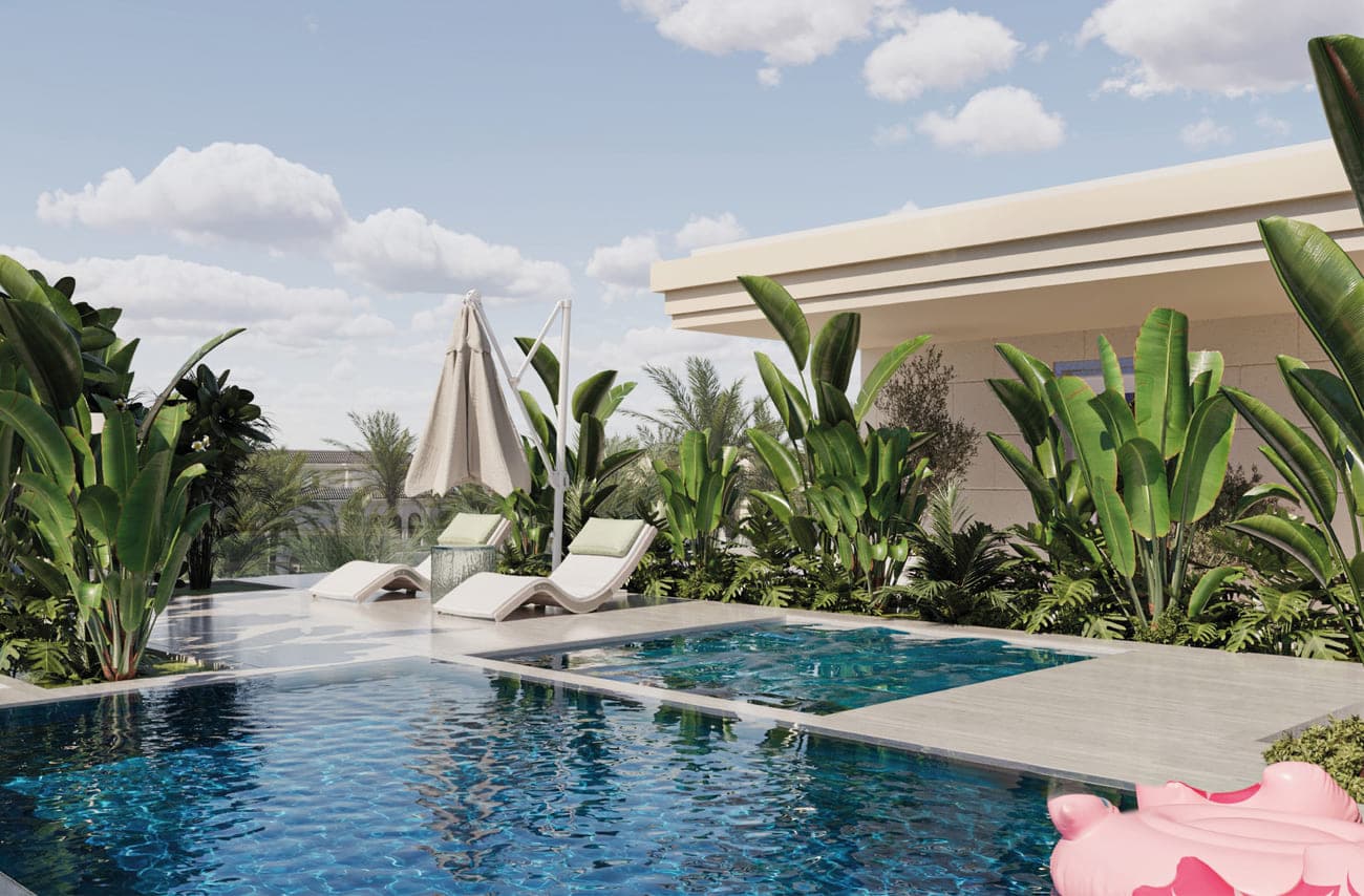 Two Swimming Pools