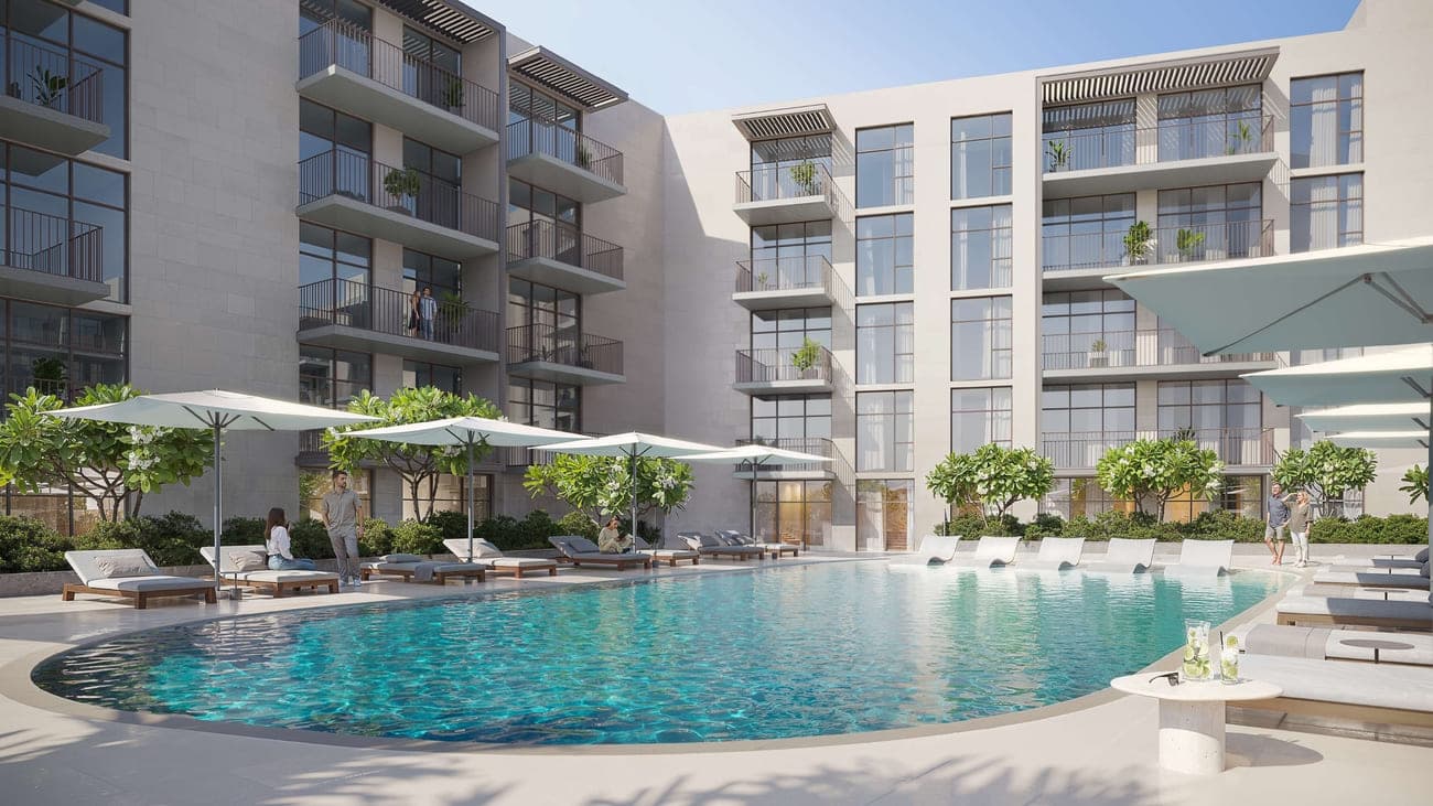 Pool Deck With Sun Loungers