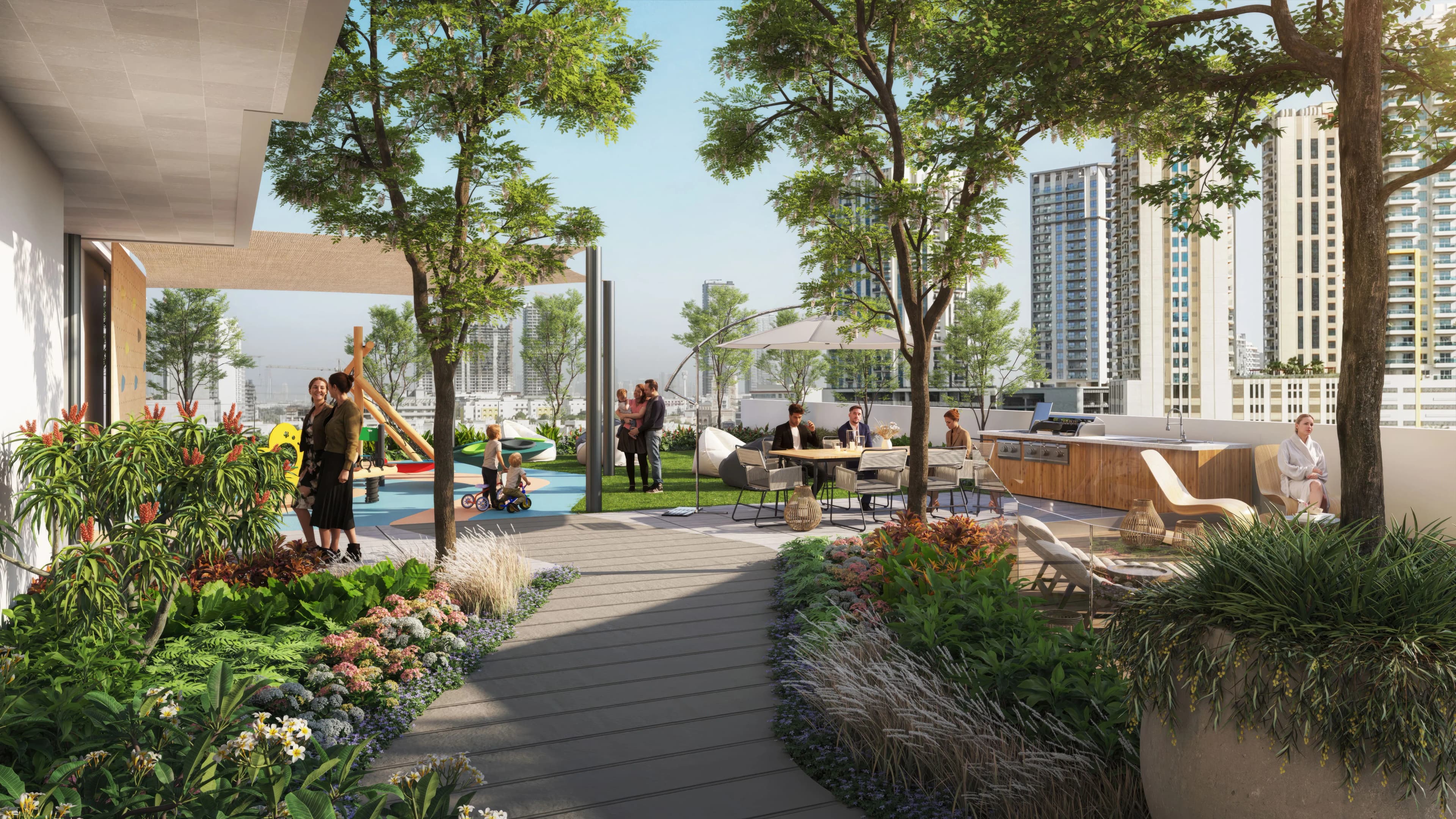 Outdoor BBQ Area