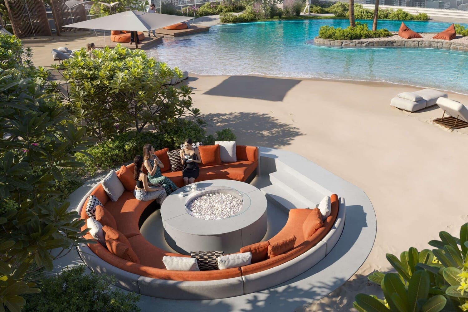 Poolside Sunken Lounge