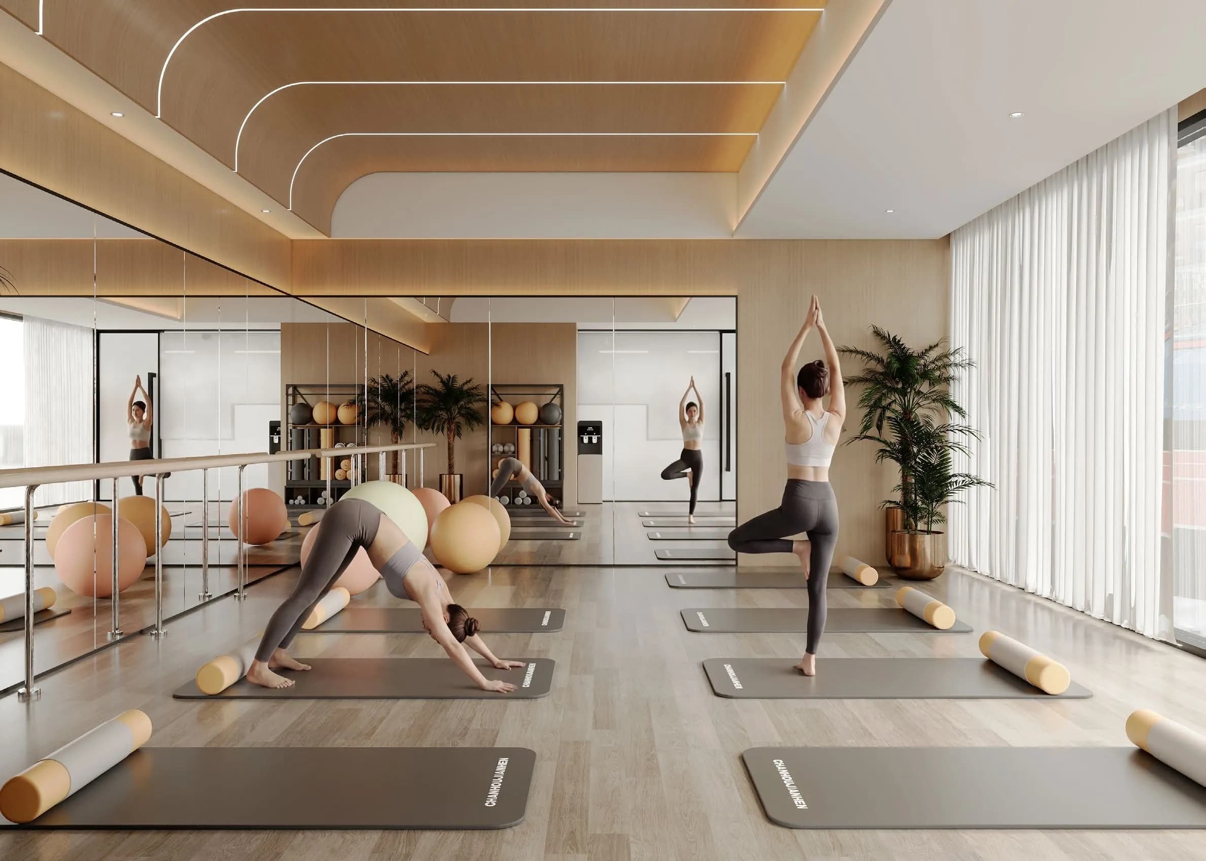 Indoor Yoga Studio