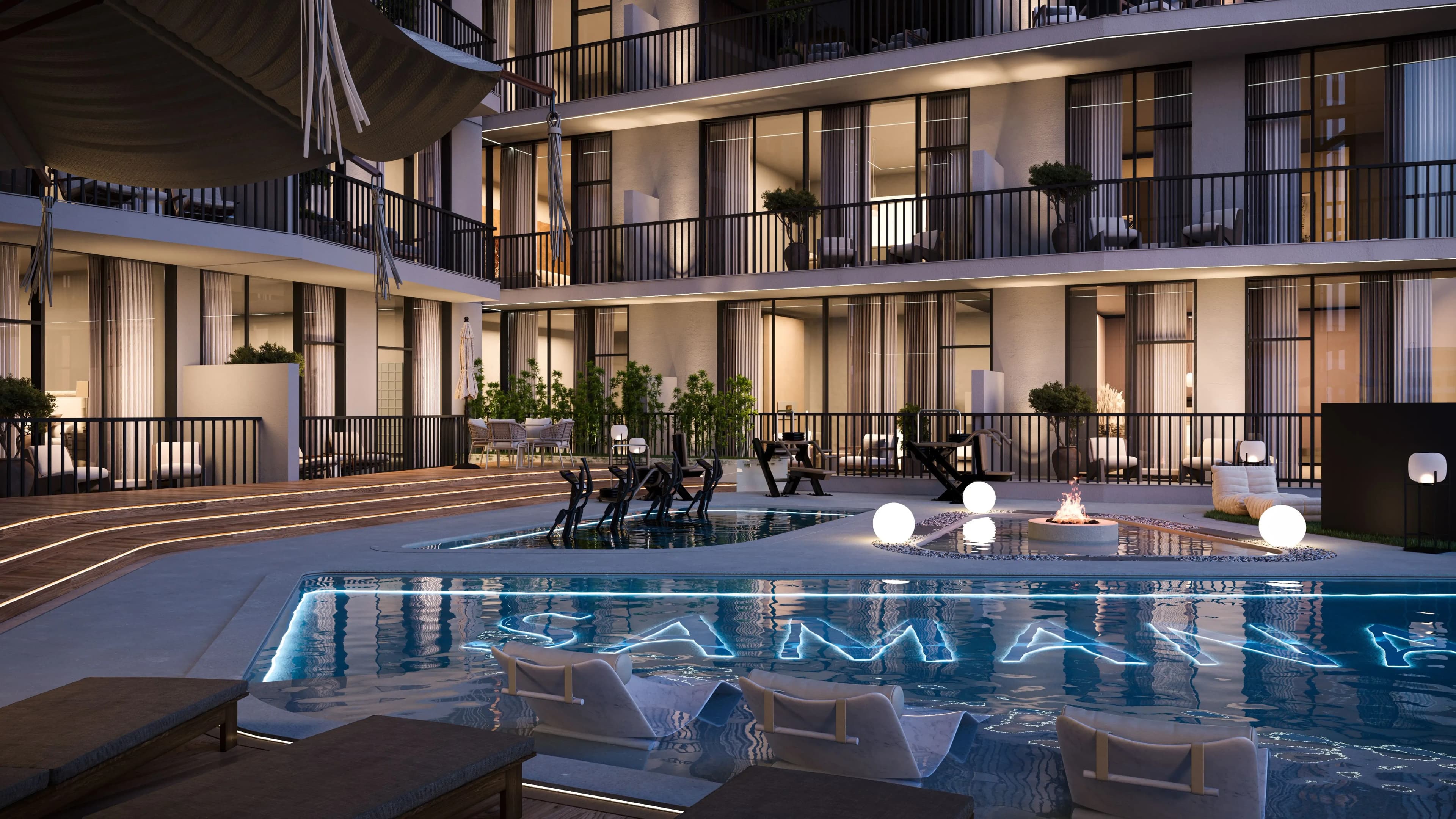 Swimming Pool & Pool Deck
