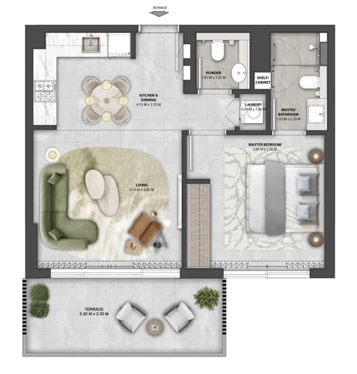 Arancia Yards 1 Bedroom