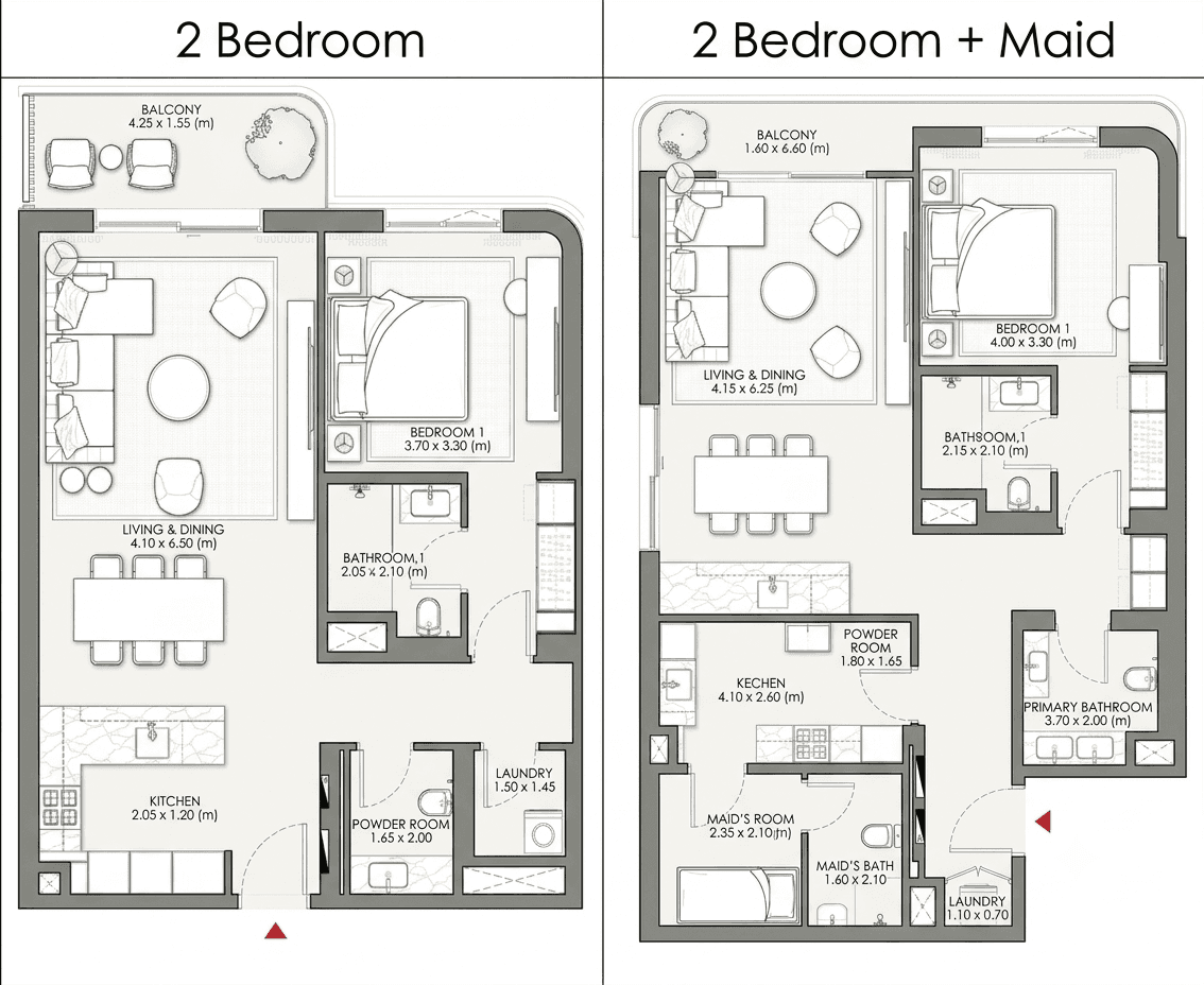 Palm Central Private Residences Phase 2 2 Bedroom