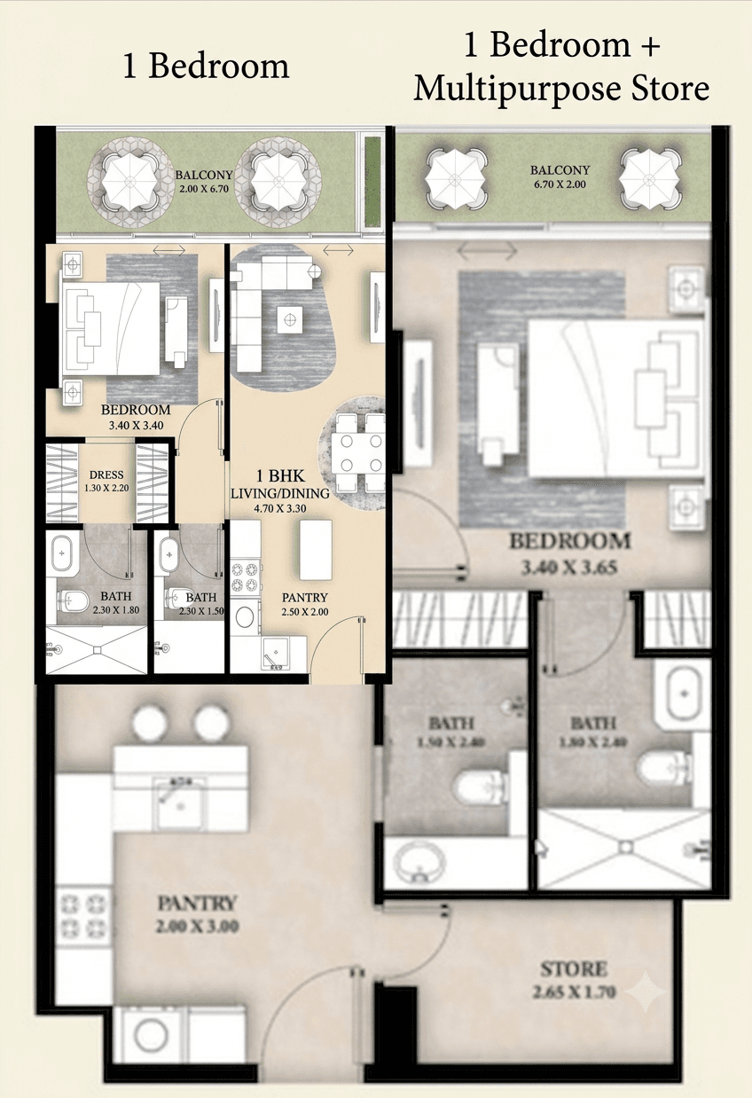 Ventana Residences 1 Bedroom