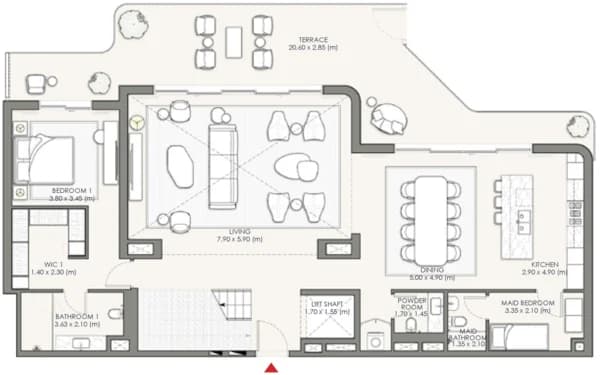 Palm Central Private Residences Phase 2 4 Bedroom