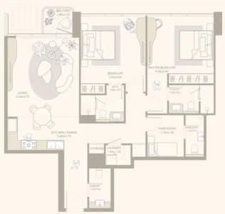 Isla Private Residences 2 Bedroom