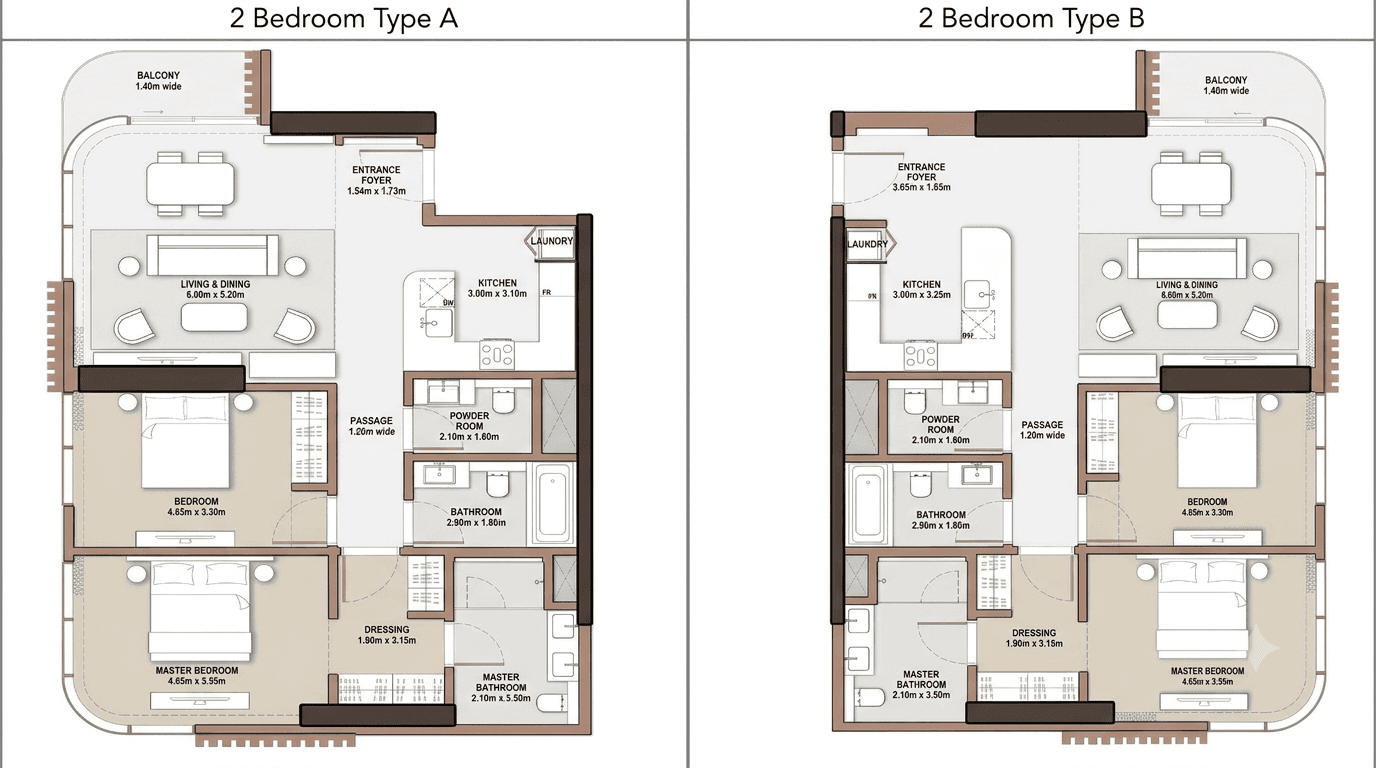 The Edit at d3 Tower C 2 Bedroom