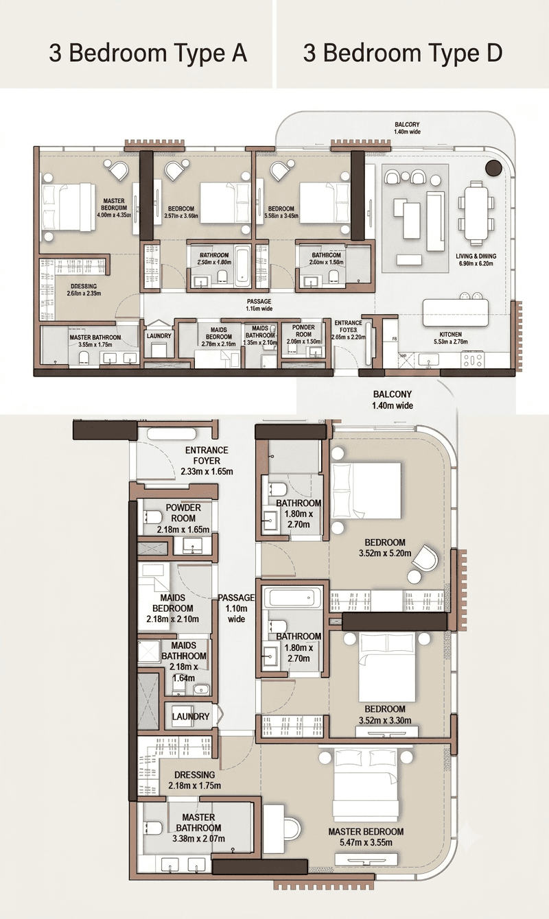 The Edit at d3 Tower C 3 Bedroom