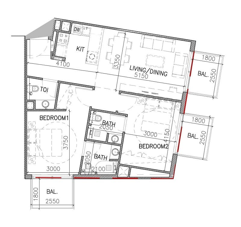 Aspin Grove 2 Bedroom