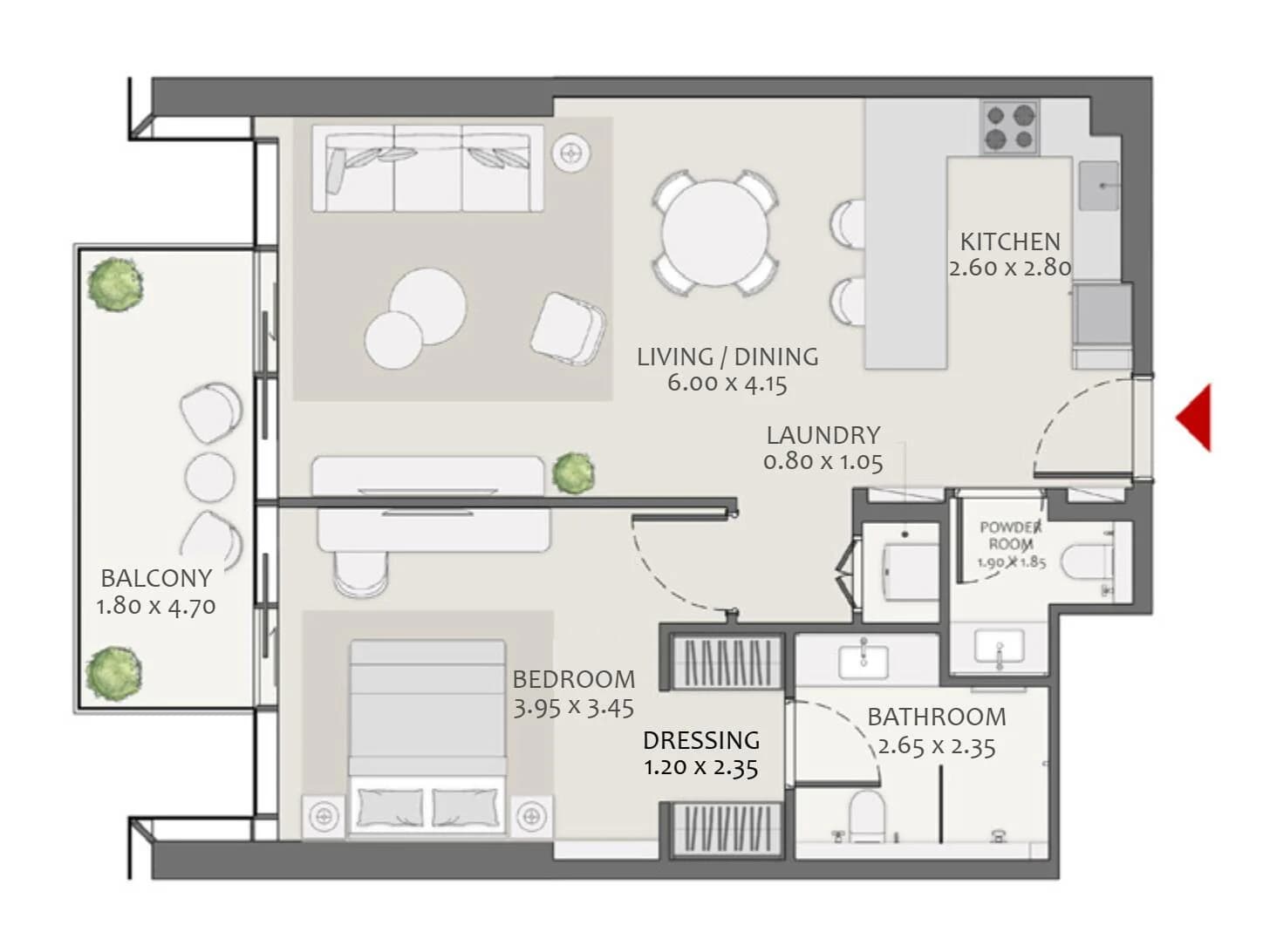 Avenue Park Towers II 1 Bedroom