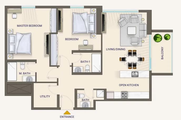 Nexara Tower 2 Bedroom
