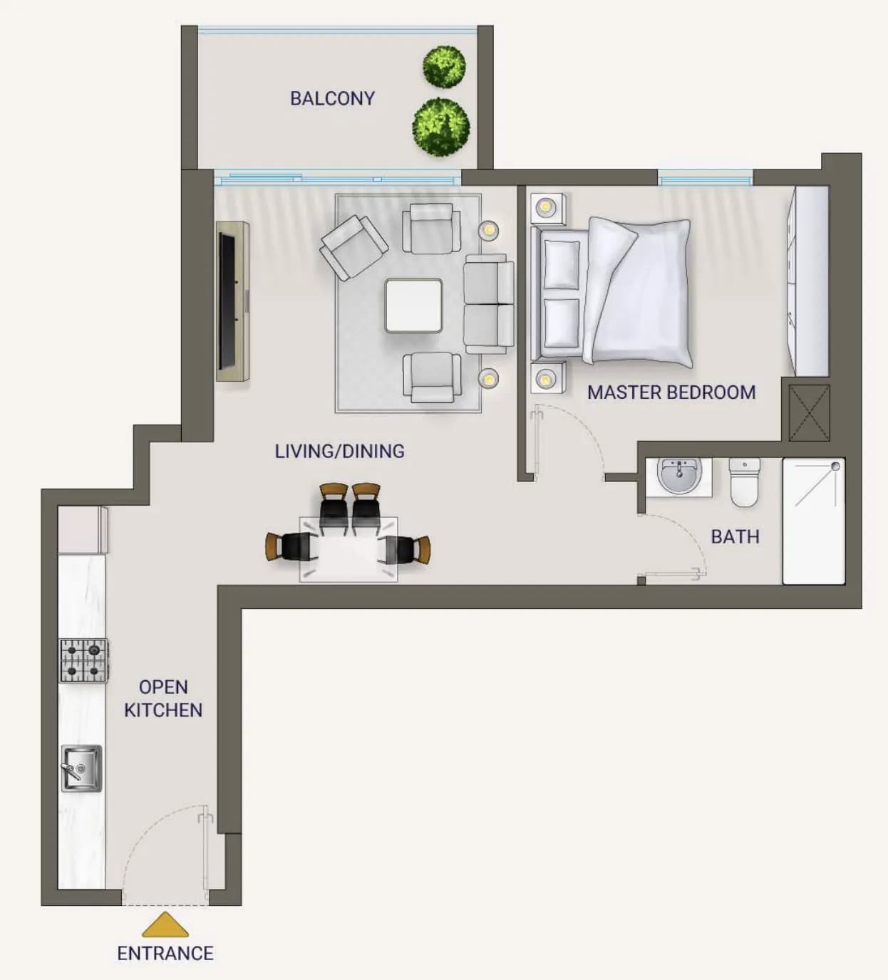 Nexara Tower 1 Bedroom
