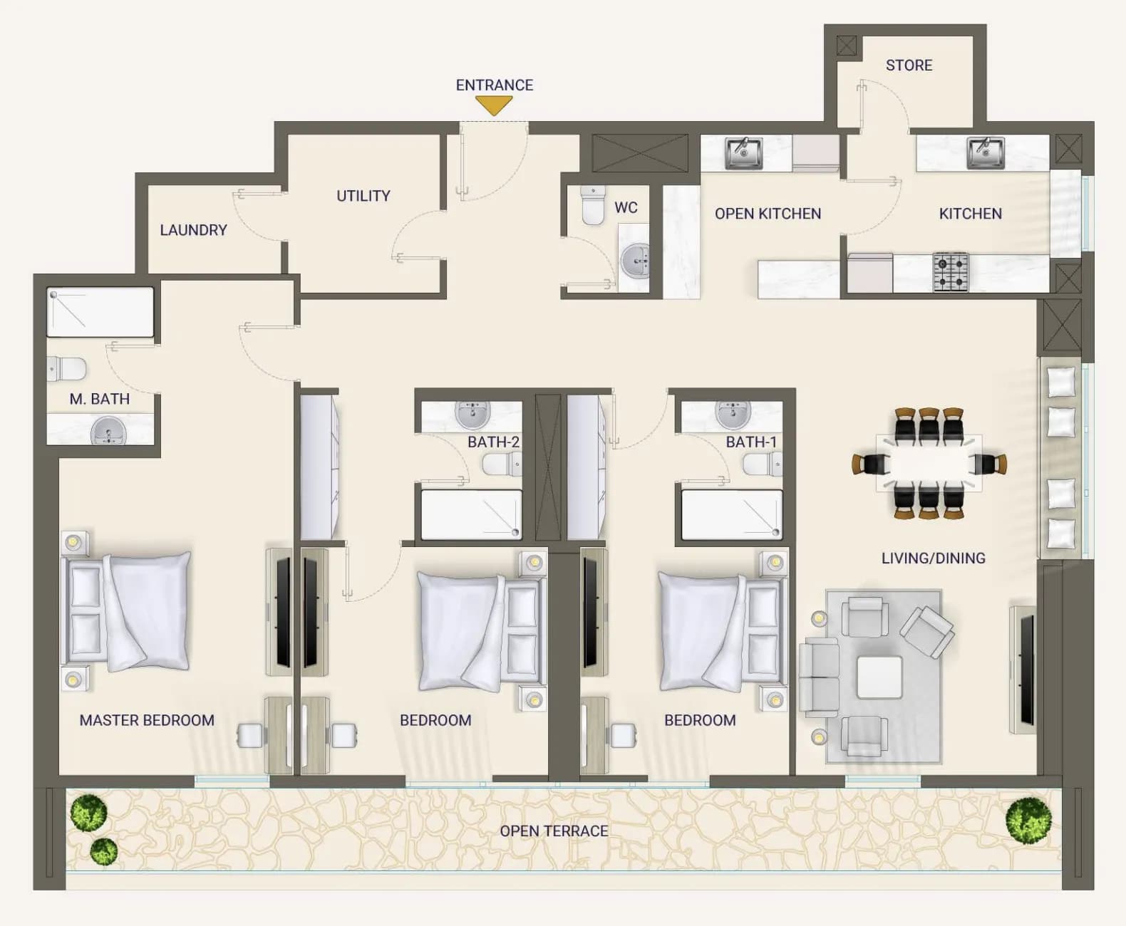 Nexara Tower 3 Bedroom
