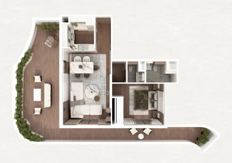 Barari Gate by ADE 1 Bedroom