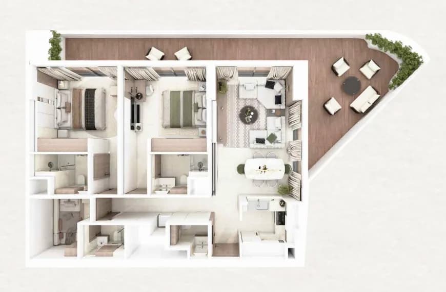 Barari Gate by ADE 2.5 Bedroom