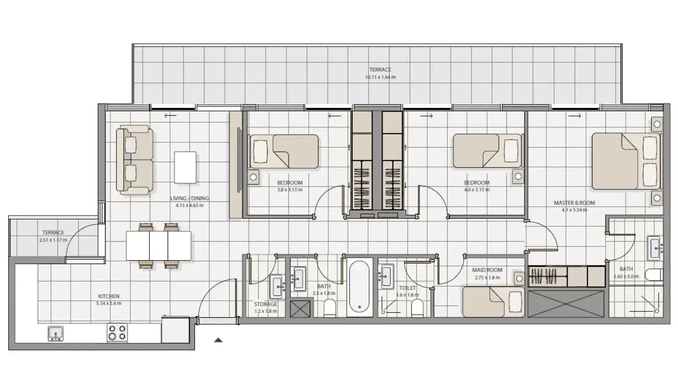 The Icon Tower 3 Bedroom