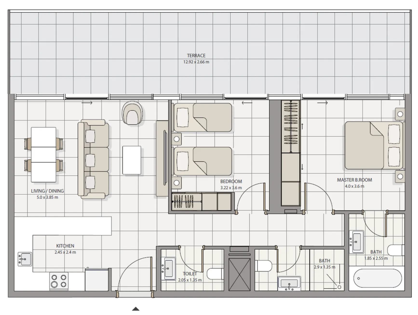 The Icon Tower 2 Bedroom