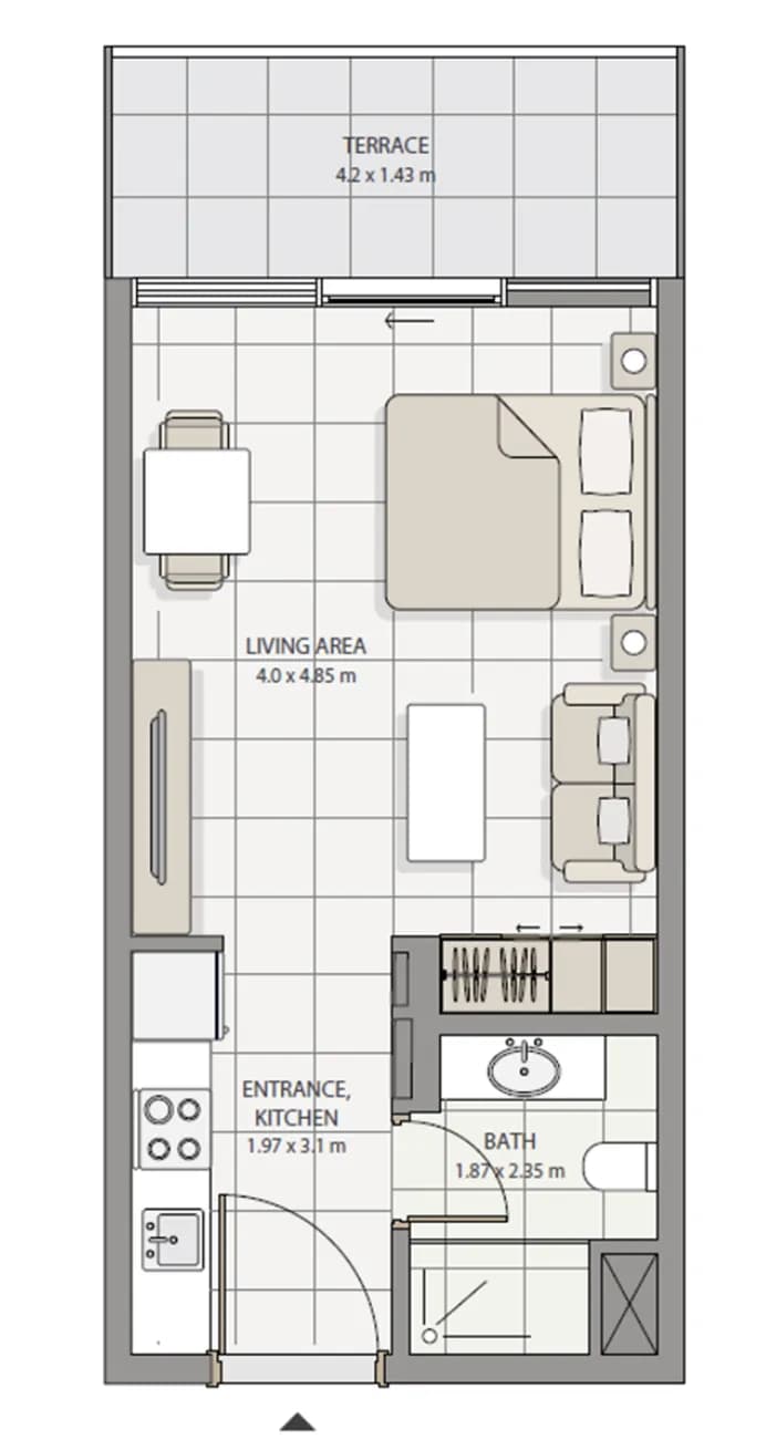 The Icon Tower 0 Bedroom