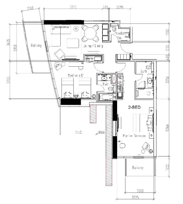 Damac Hills - Radisson Dubai 2 Bedroom