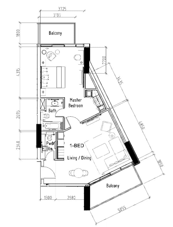 Damac Hills - Radisson Dubai 1 Bedroom