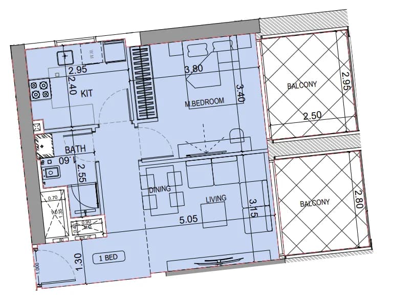 Binghatti Elite 1 Bedroom