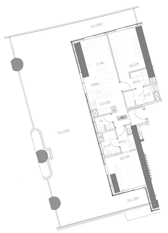 Damac Bay 2 2 Bedroom