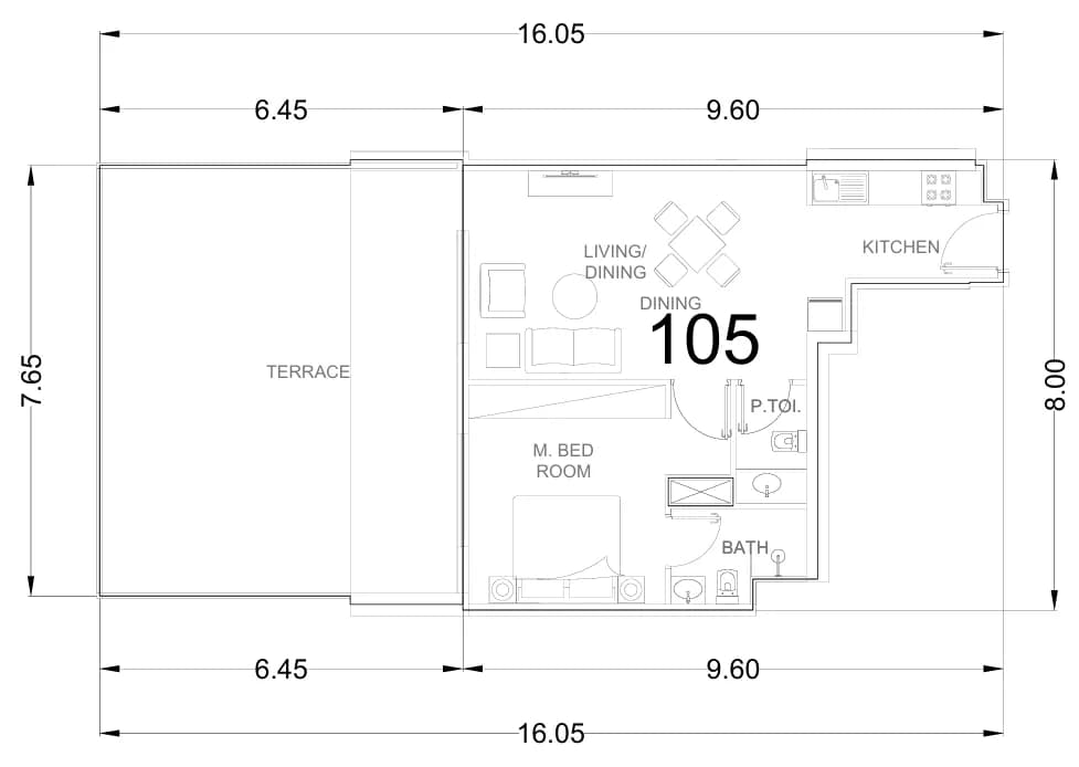 Whitecliffs Residences 1 Bedroom