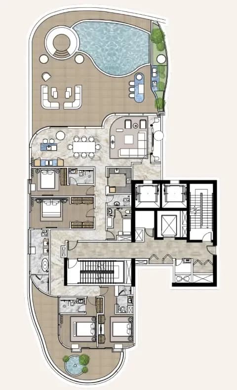 One Canal Residences 4 Bedroom