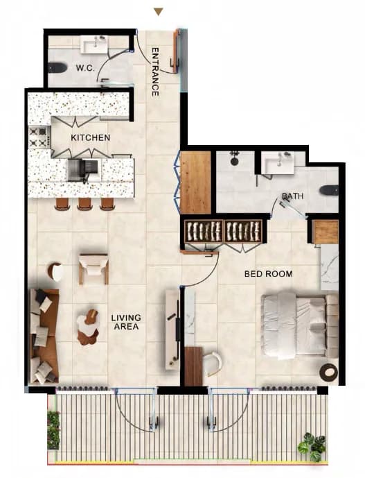 Kingdom Gate 1 Bedroom