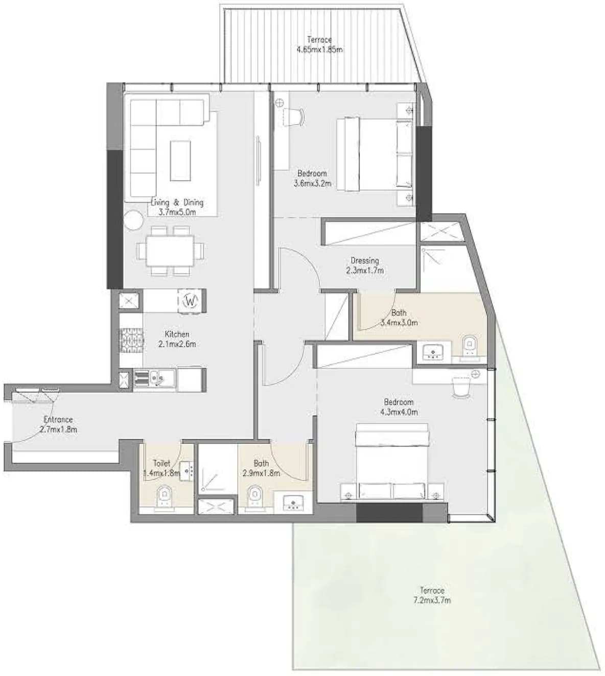 Zenith Residences 2 Bedroom