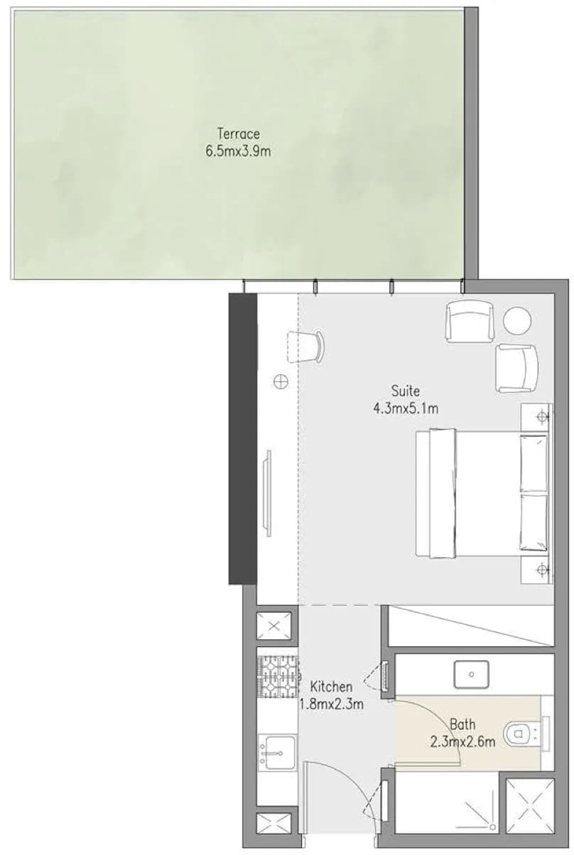 Zenith Residences 0 Bedroom