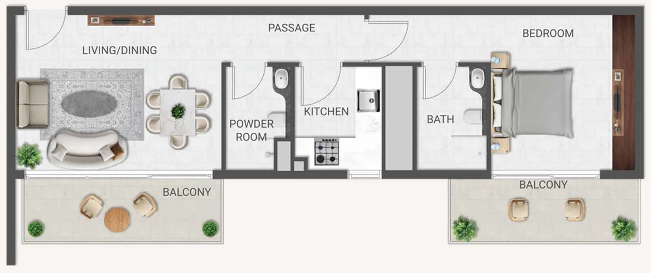 Crown Palace 1 Bedroom