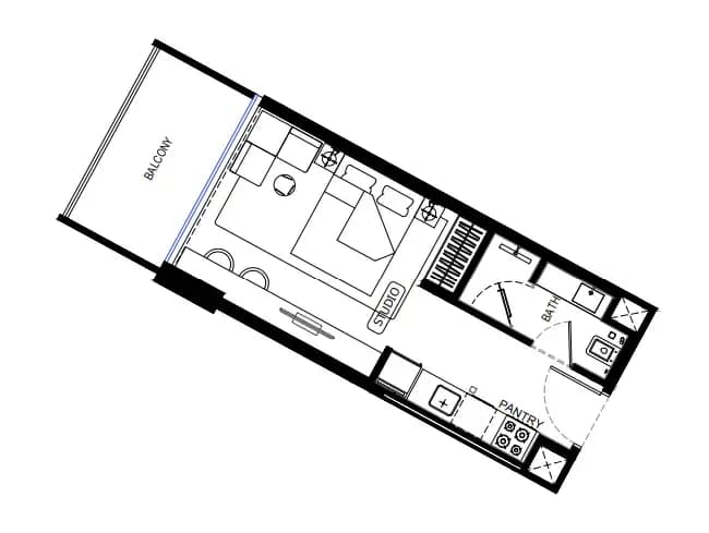 Binghatti HillCrest 0 Bedroom