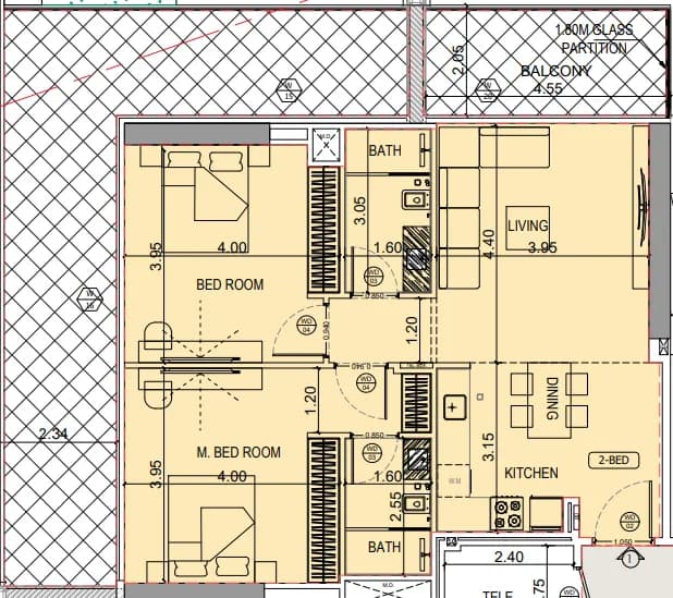 Binghatti Starlight 2 Bedroom