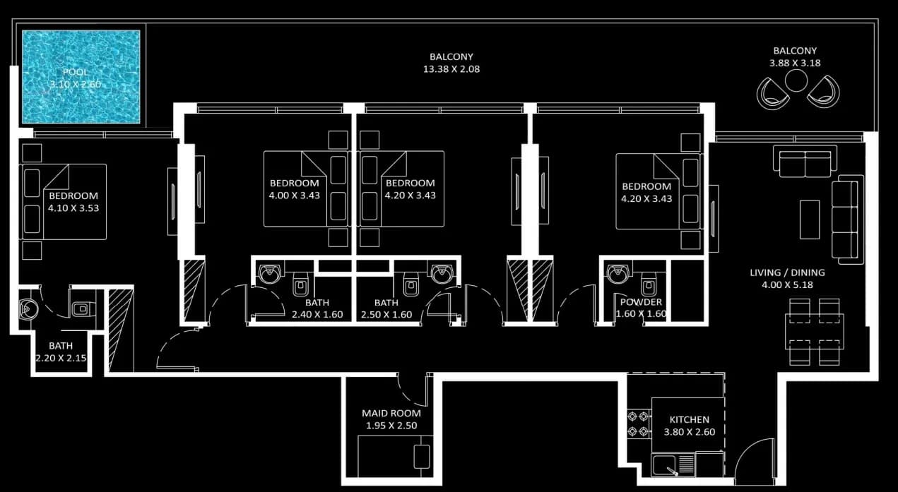 Diamondz 4 Bedroom