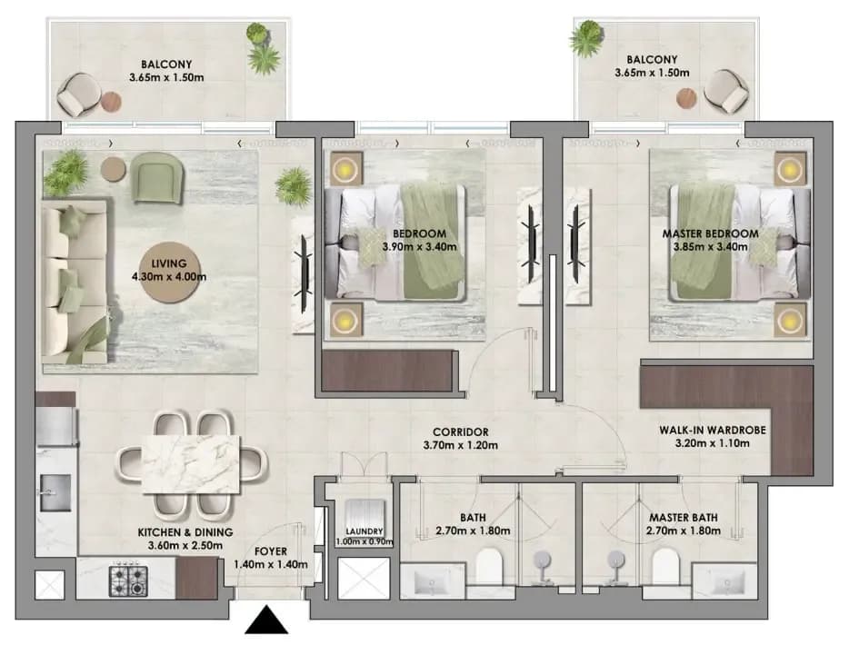 Palace Residences Hillside 2 Bedroom