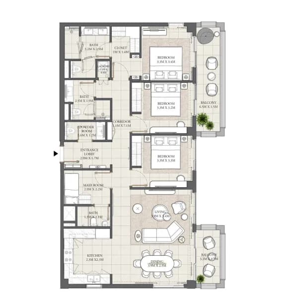 Mangrove 3 Bedroom