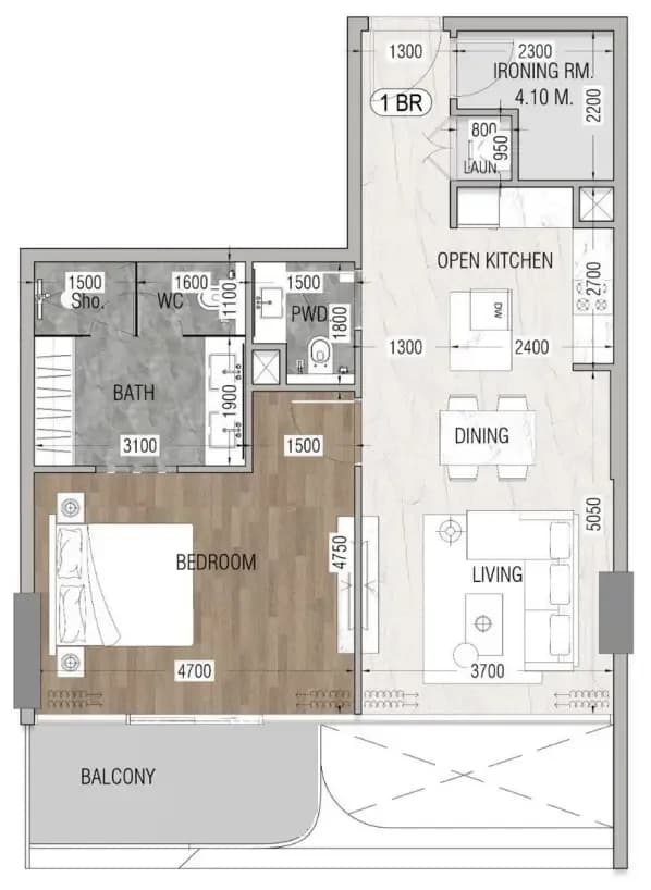 Vue Doree 1 Bedroom